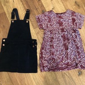 Zara dress and H&M overall skirt